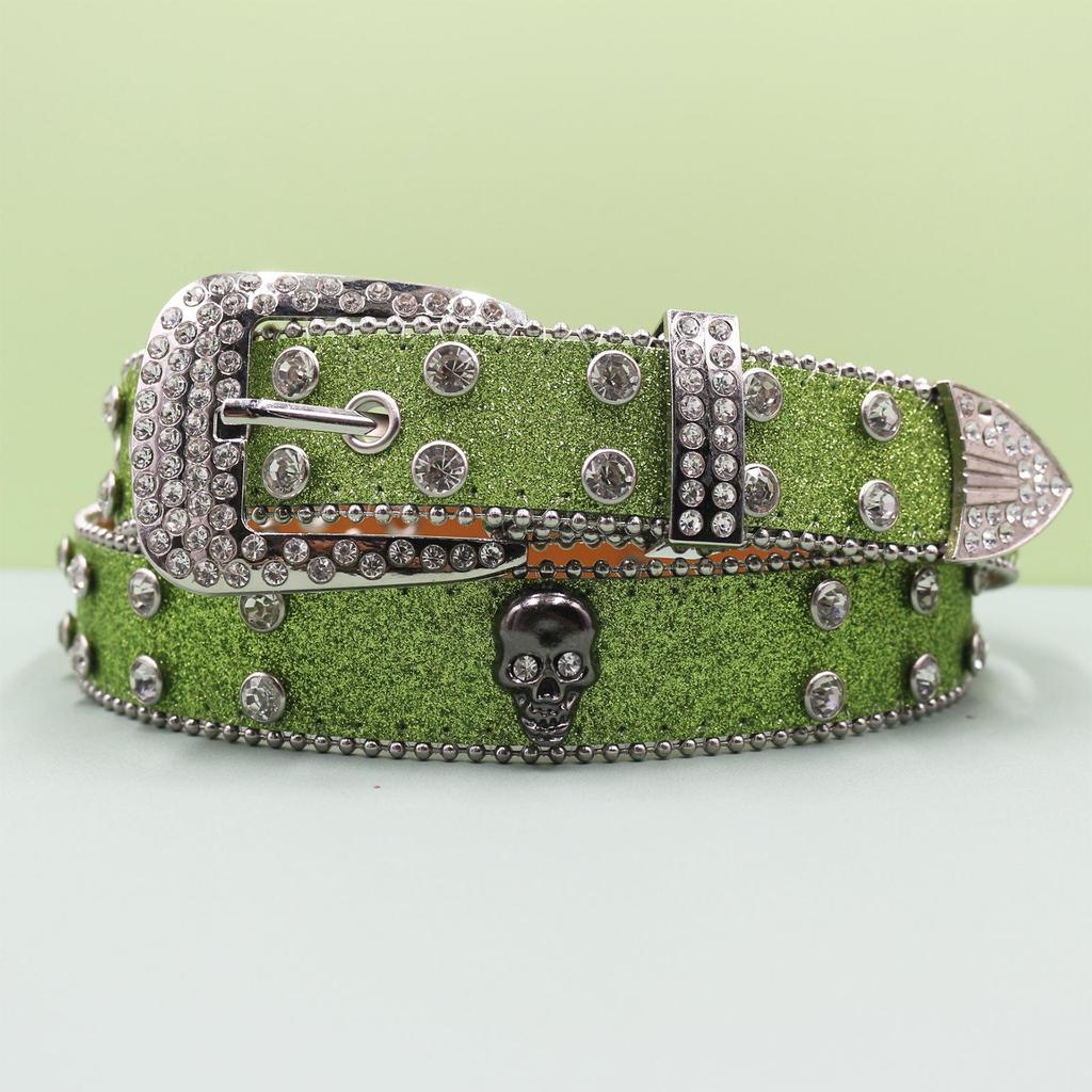 Punk Style Men's & Unisex Denim Belt - Trendy High-End Leather European American Style