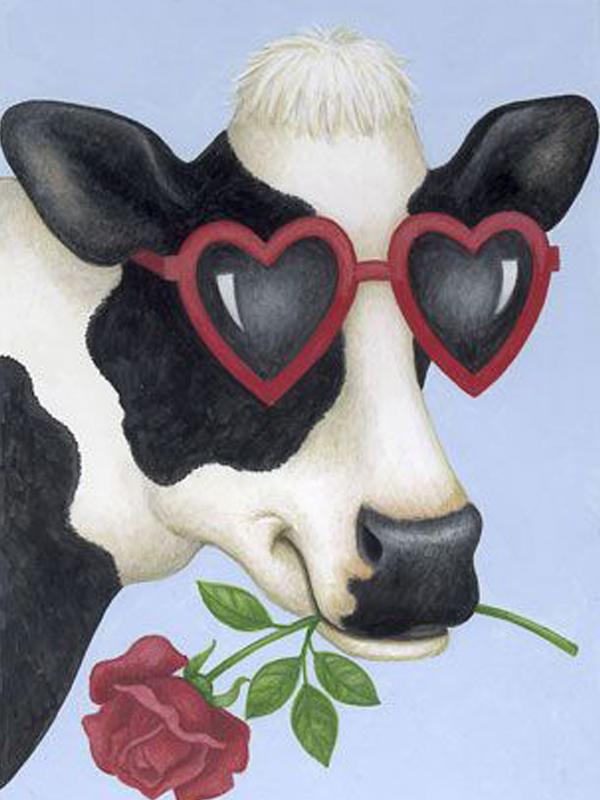 

Алмазная вышивка Корова Алмазная художественная мозаика Набор для вышивания Алмазные точки Живопись Мозаика 15*20cm