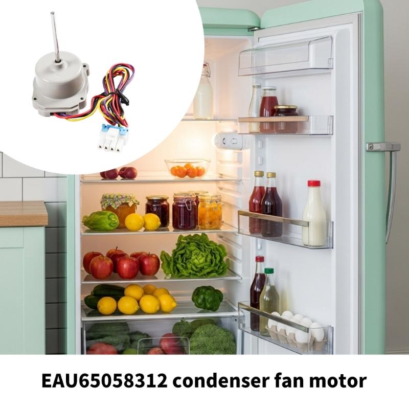 Quiet Refrigerator Fan Assembly for Replace EAU65058312 Precisions Cooling Component Freezer Condenser Motor Enduring
