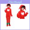 Macacão Fantasia Cosplay Knuckles Vermelho do Sonic para Crianças Unissex