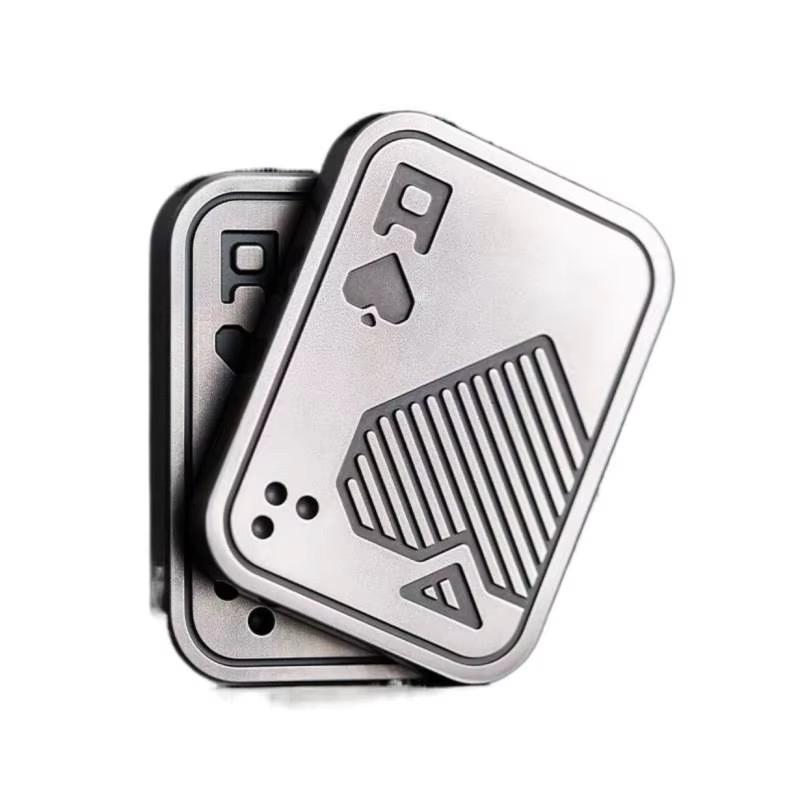 

Fun Leisure Poker A K Metal Push Poker Edc Fingertip Gyro Toy Decompression Metal Two-Layer Poker Card Office Toy