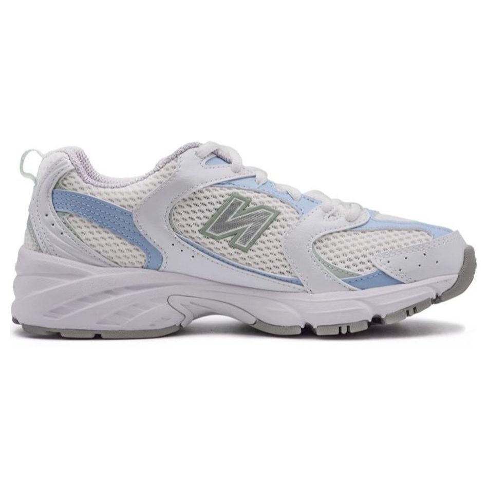 New Balance 530 White Light Chrome Blue Unisex Sneakers Clay-Ash MR530PC