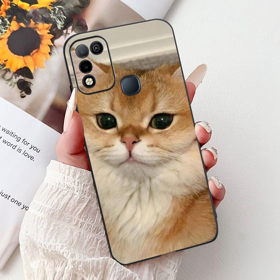 For Infinix Hot 10 X682C 10s X689B 10play X688C Back Cover For Infinix Hot 10 Play Case Shockproof Fashion Cute Cartoon Silicone