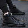 Black Men's Boots Lace Up Male Shoes Non Slip Vintage Y2k Offer Cheap Size 44 High Quality In Promotion Offers Sale Comfortable
