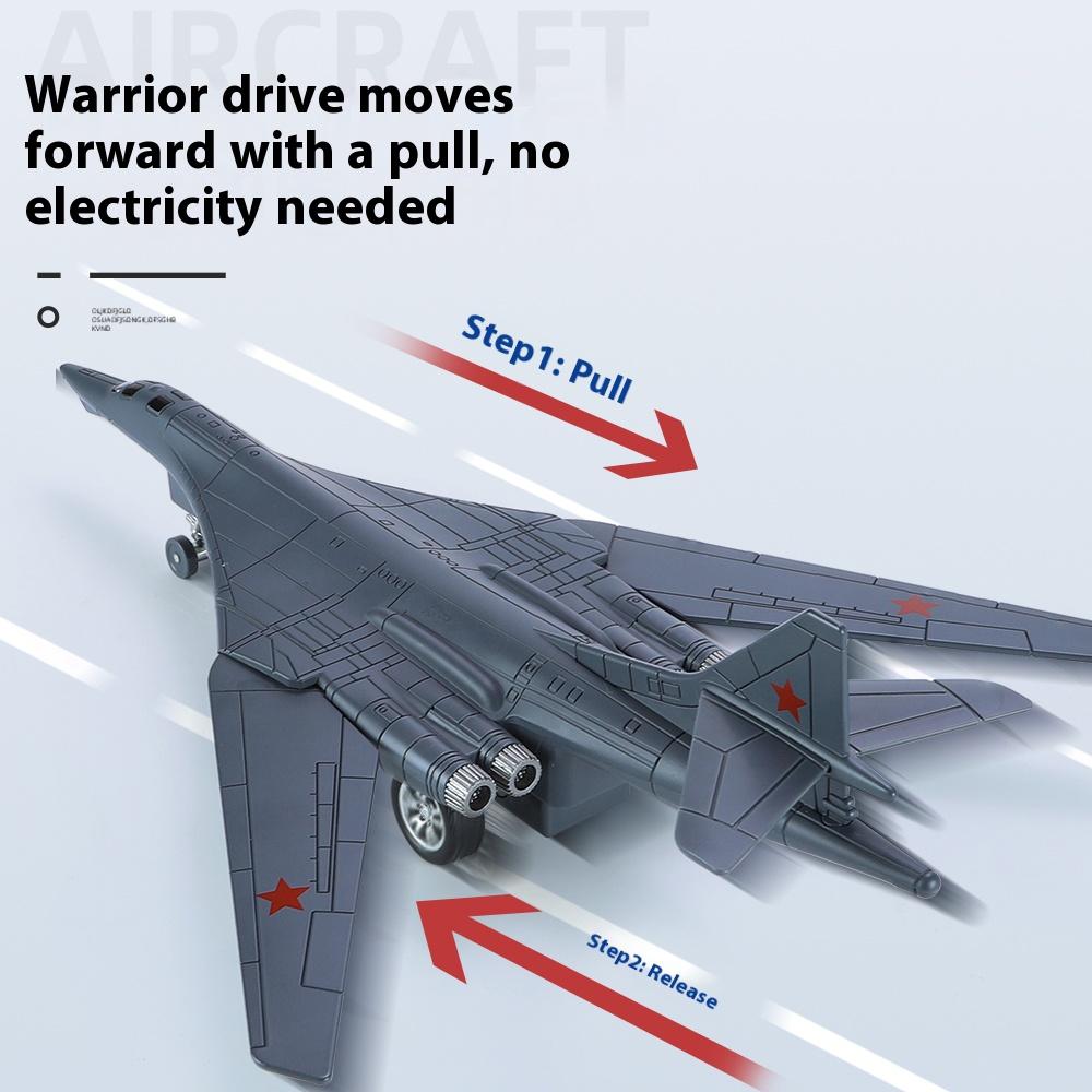 1/200 Scale TU-160 Long Range Strategic Bomber Model with Display Base Collection Ornaments Military Fan Gift Halloween Toys