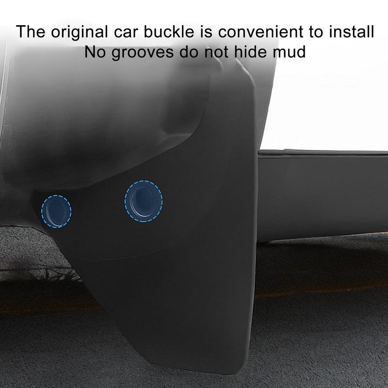 For Tesla Model Y 2024 2024 2024 Mud Flaps No Drill Mudguards Winter Splash Guards Front RearFender Protector Car Accessories