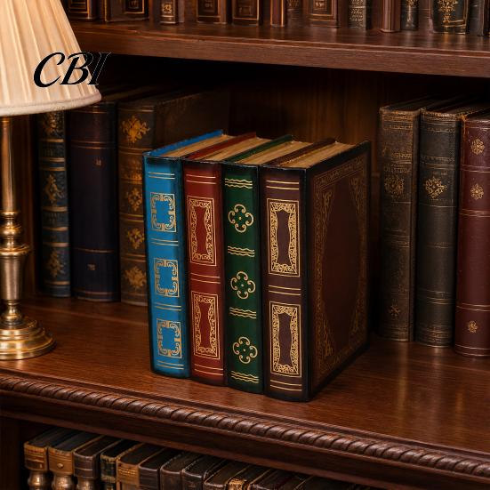 Libro Segreto Contenitore Decorazioni Finte, Design Vuoto con Coperchio Ribaltabile, Scatola Decorativa Stile Scatola Vintage, per Tavolino, Esposizione su Libreria