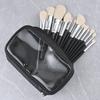 Professional White/Black Vegan Makeup Brushes Kit Private Label Luxury Cosmetic Foundation Travel Makeup Brush Set With Case