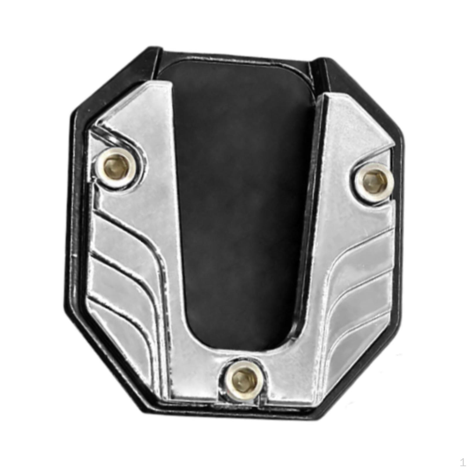 

Motorcycle Kickstand Pad Replacement Side Stand Plate серебряный