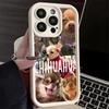 Phone Case for iPhone 17 Air 16E 15 16 Pro Max Chihuahua Puppy Teacup Dog Cover 14 Plus 13 12 Mini Soft Shell Silicone Fundas