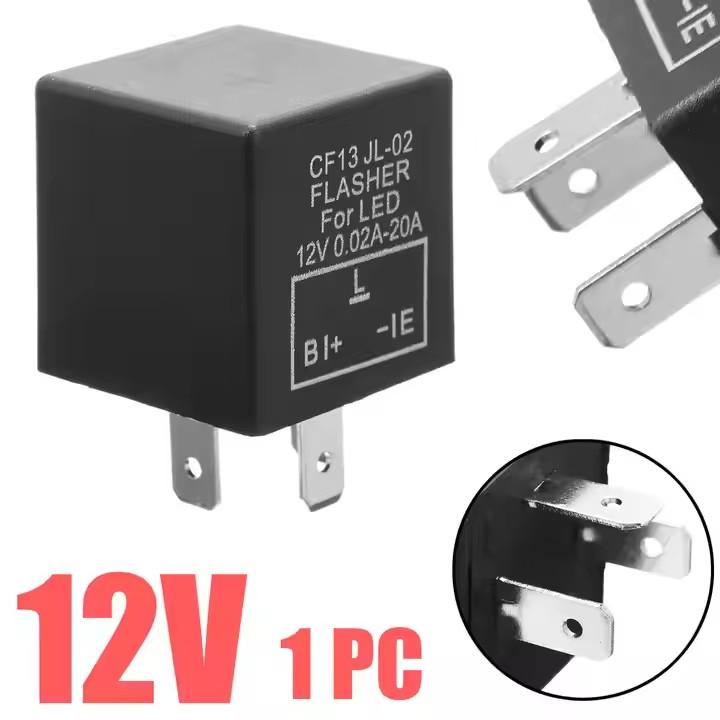 3Pin Car LED Light Flasher Relay Turn Signal Rate Control Blinker Relay For Automobile Lamp Tool Accessories