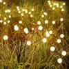 Upgrade 1/2/4 Stück Solar Glühwürmchen Lichter Außen Wasserdicht LED Garten Rasen Lampe Solar Schwingend Sonnenlichtbetrieben Landschaft Hof Terrasse Dekoration