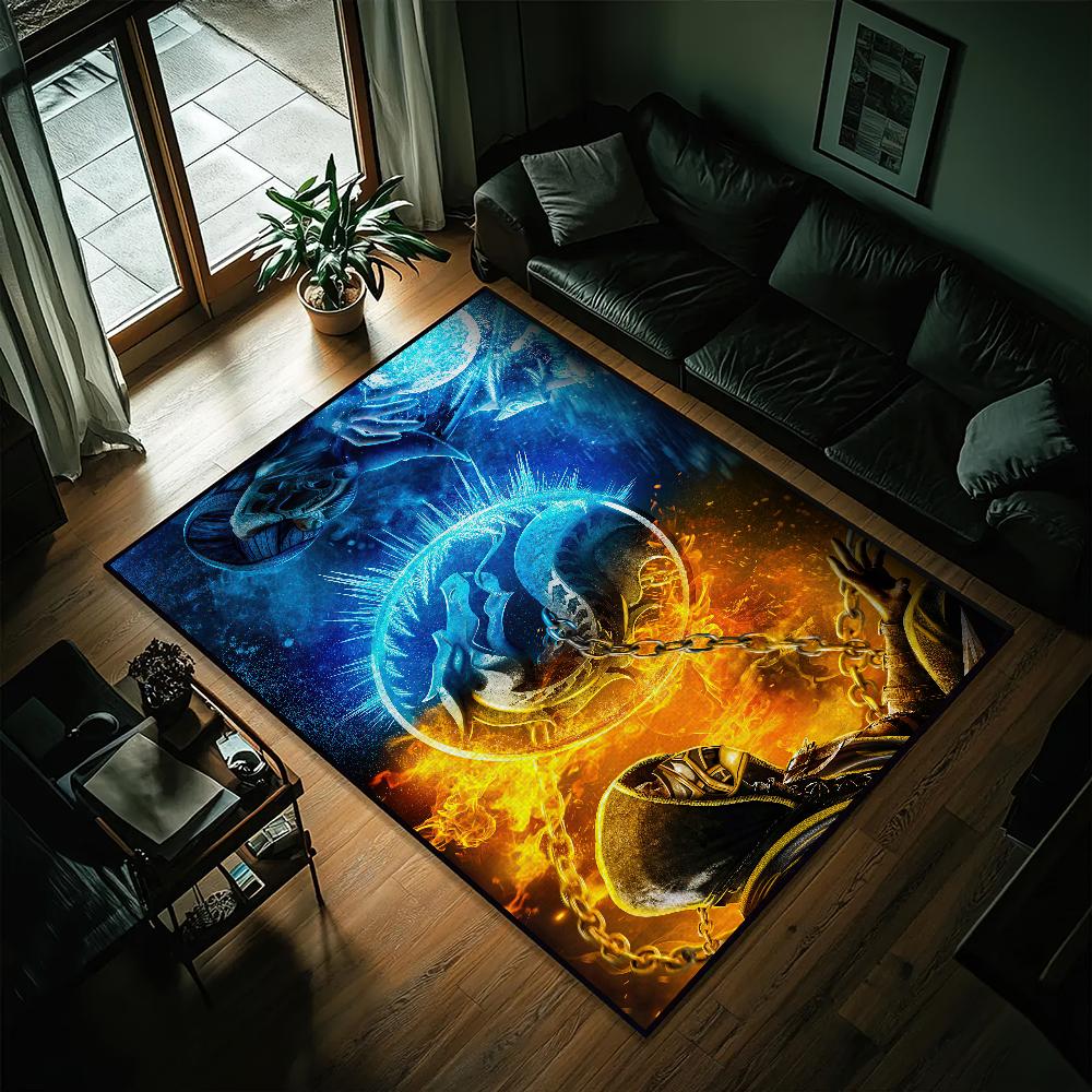 Game M-Mortal K-Kombat Small Carpet Bedside Kitchen Bath Living Home House Bedroom Floor Mat Doormat Large Carpet Rug Decoration