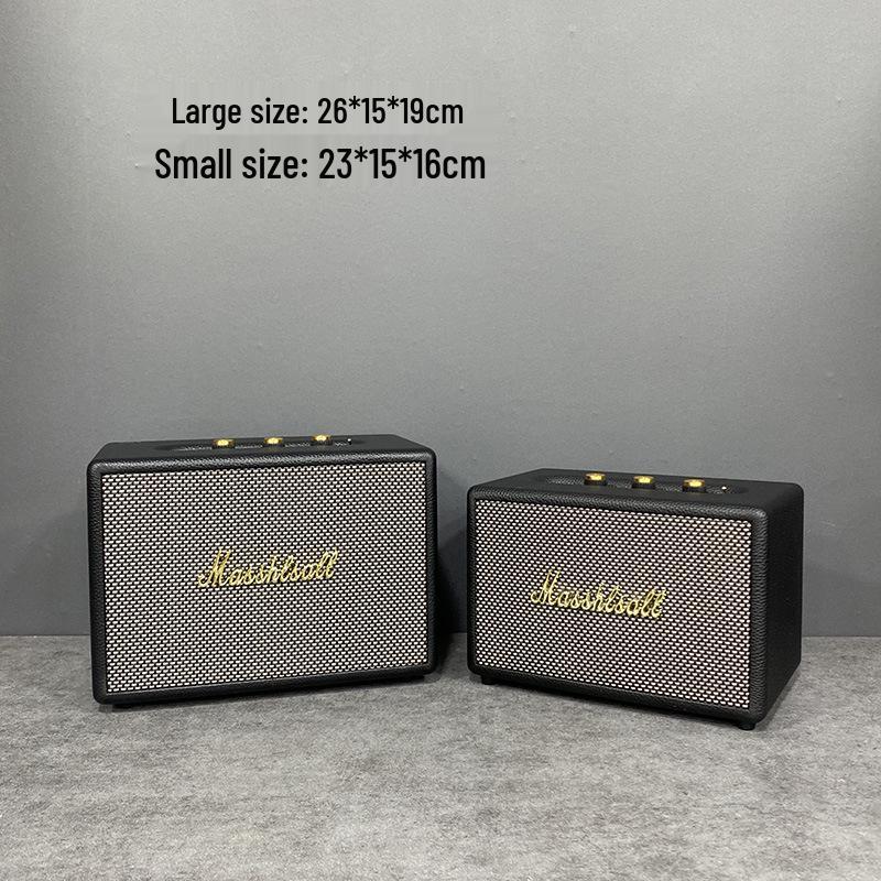 Marshall Speaker Model Ornament: Wooden Shell & Leather Wrap - Perfect for Model Home Decor