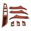 7PCS For BMW 5 Series F10 F11 535 550 528 Inner Door Handle Switch Panel Cover