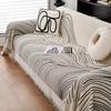 Simple Luxurious Chenille Sofa Case Abstract Irregular Line Settee Mat Anti Cat Scratch Dirt Resistant Machine Wash Couch Pad