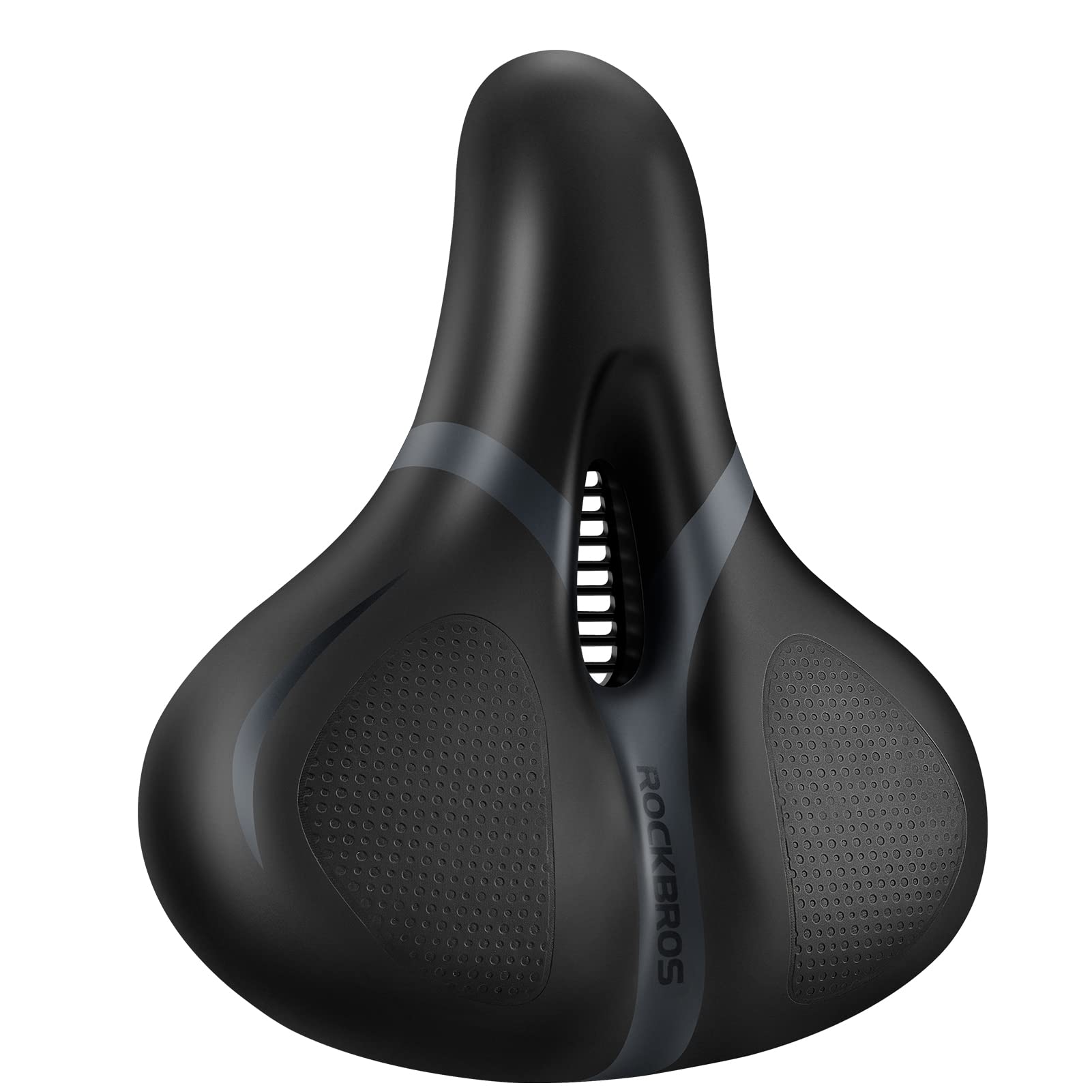 

ROCKBROS Bicycle Saddle Memory Shock Short for Cross Mountain Dynamic Bike Cushion, Comfortable, Thick, Foam, Absorbing, Perforated, Ventilated, Nose,