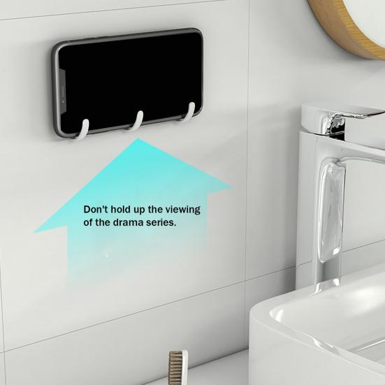 5PCS Wall Hooks Self-Adhesive Waterproof Hooks Strong Load-Bearing Rust-Resistant Hook for Bathroom Kitchen