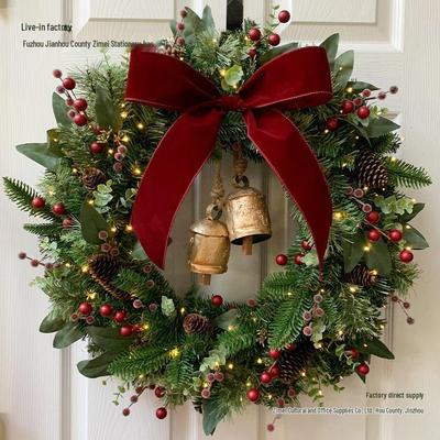 Creative 50-80CM Christmas Wreath Pendant for Doors, Windows, Hotels, Shopping Malls, Indoor & Outdoor Decor