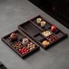 Nine-Grid Bamboo Tea Snack Serving Tray