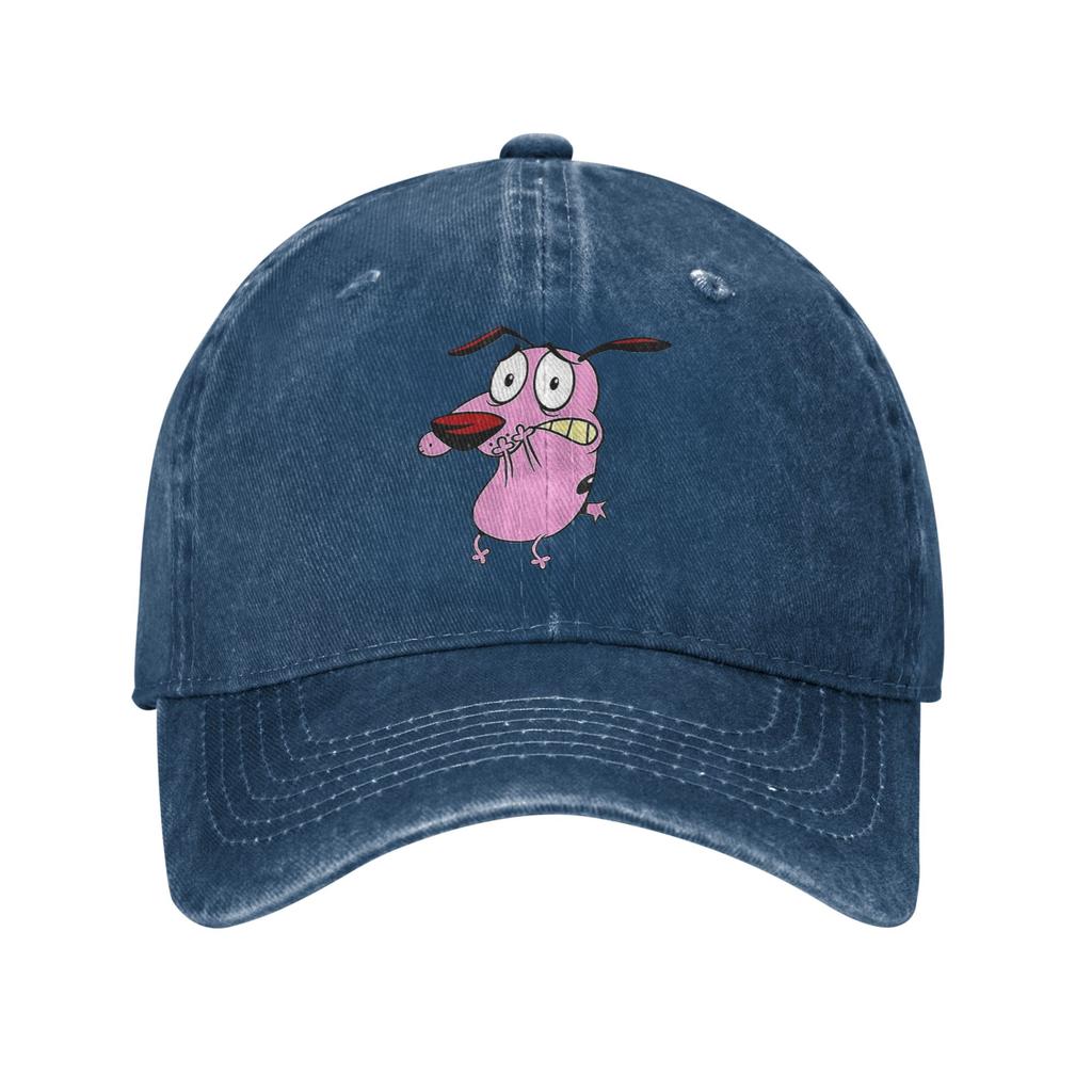 Cute Courageous Cowardlys Dog Denim Cap Casual Baseball Caps Adjustable Hat Summer Unisex Baseball Hats