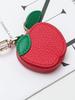 Damen Mode Erdbeere Mini Leder Geldbörse Schlüsselanhänger & Taschenanhänger