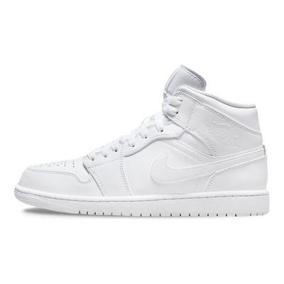 Sneakers da uomo Air 1 Mid Triple White 554724-136