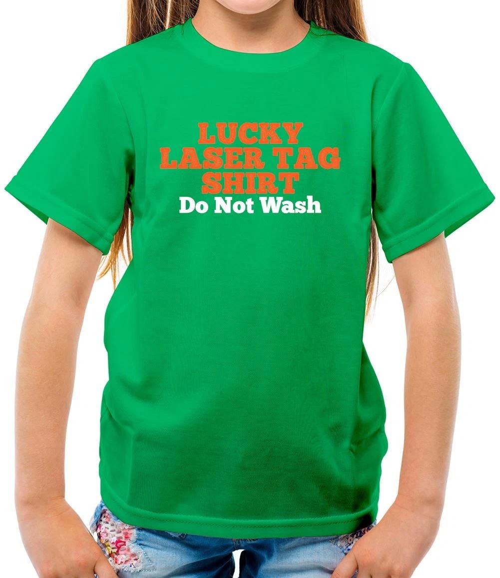 Lucky Laser Tag Shirt Do Not Wash - Kids T-Shirt - Game Team Love Fan Funny 110