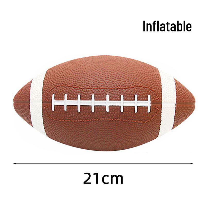 Size 3 Eco-Friendly Leather American Football for Kids - Non-Toxic, Inflatable, Wear-Resistant, Non-Slip, Ideal for Kindergarten Teaching.