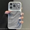 iPhone 17 Pro Max Velvet Water Ripple Texture Case, Large Window, Sticker Skin for Apple 16 Cover