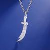 Collar Colgante Espada Zulfiqar del Imam Ali Amuleto para Hombres