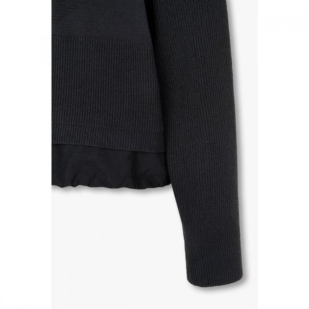 VOV Knit Sleeve Hooded Jumper 7156220007