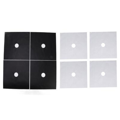 4 Stück Herd-Brenner-Abdeckung, PTFE-Beschichtung, antihaftbeschichtet, für Gasherd, Herdplatte, Schutzpolster für die Küche, Kochen