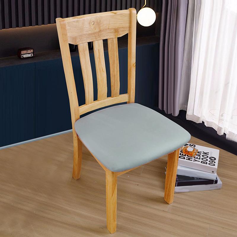 1PC PU Leather Dining Soft Cushion Chair Covers Restaurant Chair Covers Hotel Chair Cushion Covers Removable Suit for 36-48cm