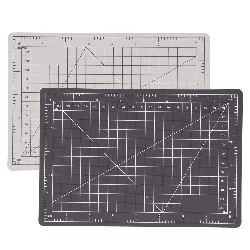 Cutting Mat A5 Engraving Pad Scale Board 2Color DoubleSided DIY Craft Accessories