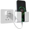 Wall Mount Phone Holder Multifunctional Storage Rack Phone Stand with Self Adhesive Charging and RV for IPhone and Android