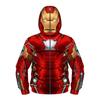 Boys Spring Autumn Spider Series 3D Digital Print Kids Roleplay Masked Long Sleeve Hooded Sweatshirt Kids