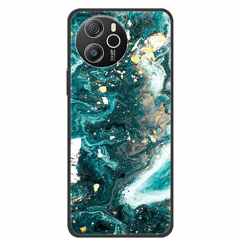 Case For Blackview Shark 8 TPU Soft Silicone Back Cover For Blackview Shark8 Phone Cases Marble Painted Colorful Bumper New Capa