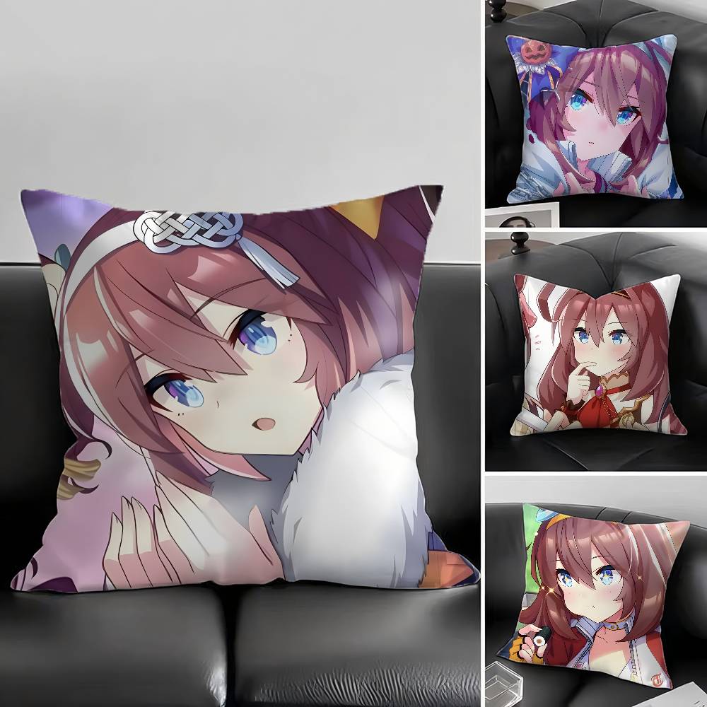 1pc Anime MIHONO BOURBON Pillow Case Fashion Square Pillowcase Bedroom Sofa Room Ins Decoration Leisure