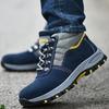 Fashion High Quality Men Safety Boots Work Boots Steel Toe Shoes Puncture-Proof Male Boot Winter Boots Warm Safety Botines for Men Botas