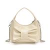 Gentle Bow Handbag Bag Women's Summer Fashion Solid Color Chain Single Shoulder Messenger Bag Tide