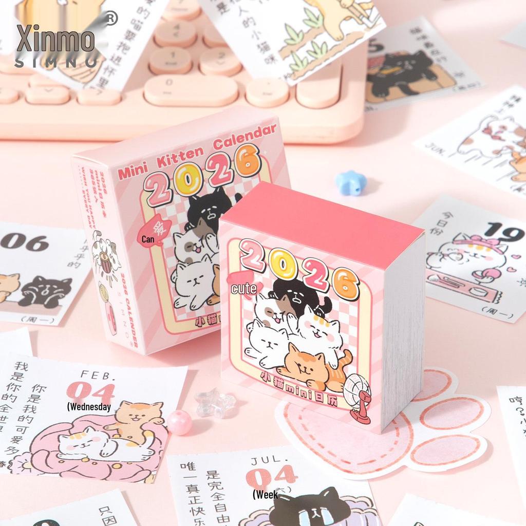 Jili Core Mo 2026 Mini Cat Calendar: Fun, Tearable, and Portable 365-Day Cartoon Calendar