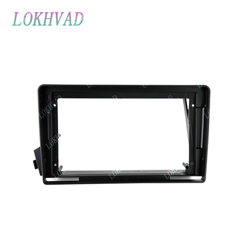 

9inch car frame for SSangyong Actyon Kyron 2005 - 2011 Car DVD Frame Audio Adaptor Dash Trim Kits Facia Panel Radio Player (as the picture,9 inch)