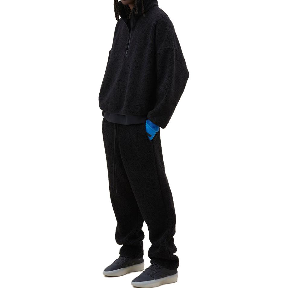 Fear of God X Adidas Essentials Fleece Knit Sweatpants Unisex Bottoms Black IM5324