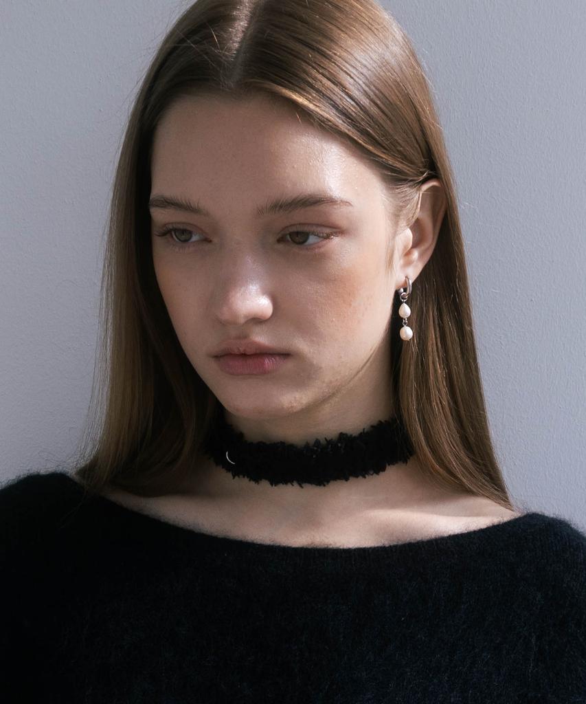 Pearly More Double Pearl Drop Ring Earrings_Pm25E003Wt
