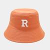 Spring and Summer New R Three-dimensional Letter Bucket Hat Ins Student Men's and Women's Casual Versatile Basin Hat Shows Small Face