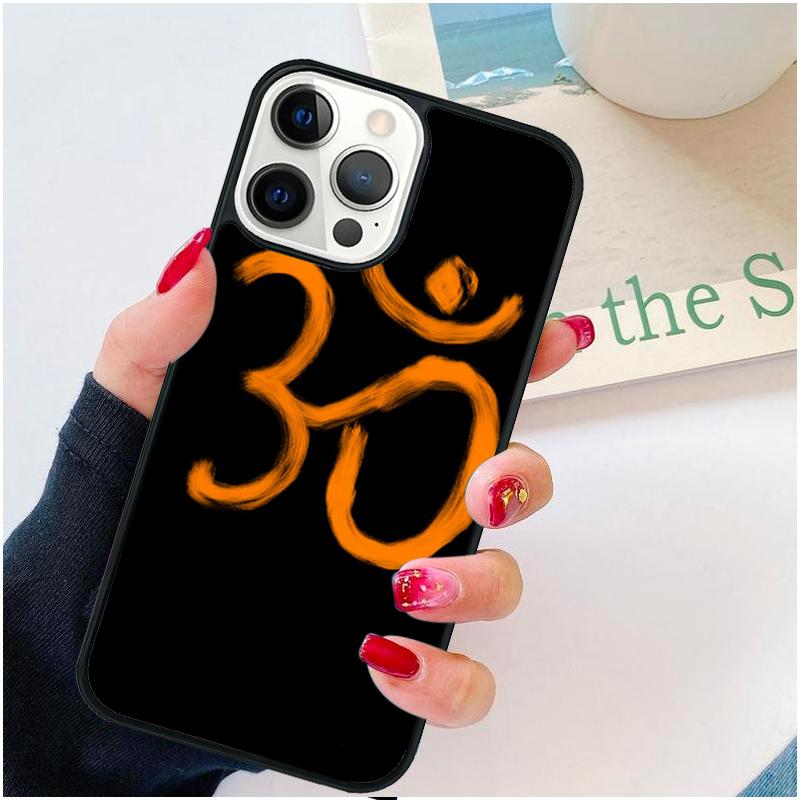 Om Yoga Symbol Hindu Logo Phone Case For iPhone 17 Air 16 pro max 15 14 plus 12 13 Soft Bumper Shell Cover coque