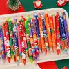 6 Pcs Christmas Style Neutral Pen, Christmas Gift Pen, School Supplies, Daily Writing Ballpoint Pen (black Ink)