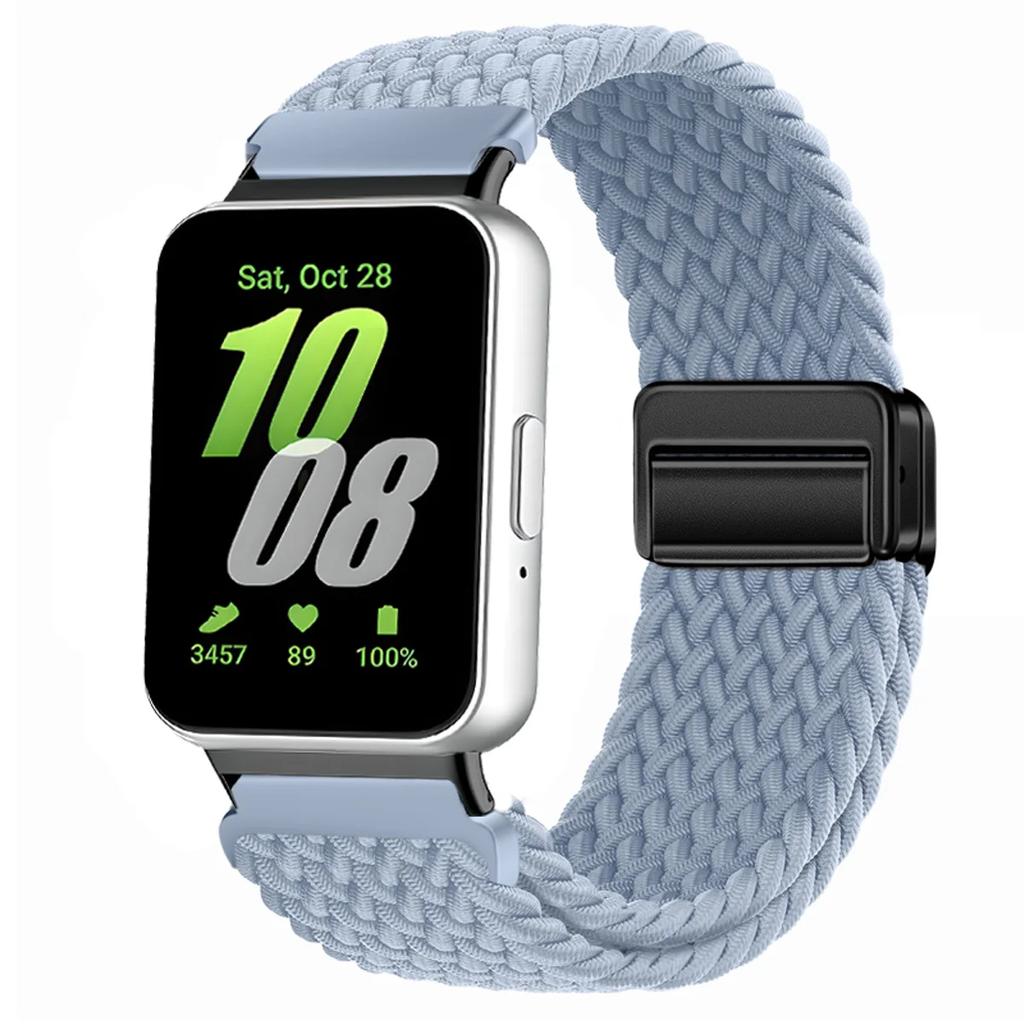 Magnetic Sport for Samsung Galaxy Fit 3 Watch Braided Strap Watchband for Samsung Galaxy Fit 3 Band Accessories Replacement