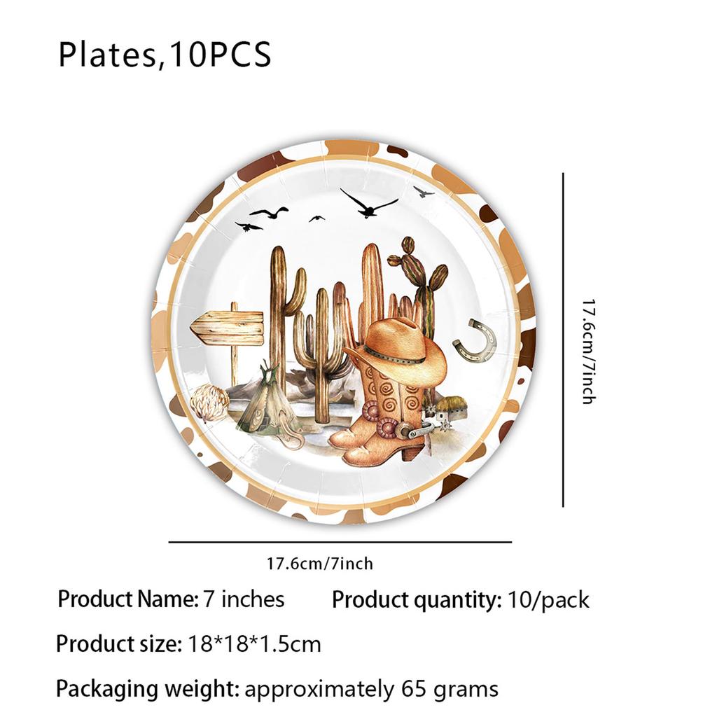 Horse Party Tableware Set Horse Party Plates Horse Paper Plates Birthday Party Tableware for Western Party Decorations